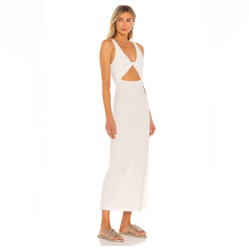 L*SPACE White Cutout Maxi Dress